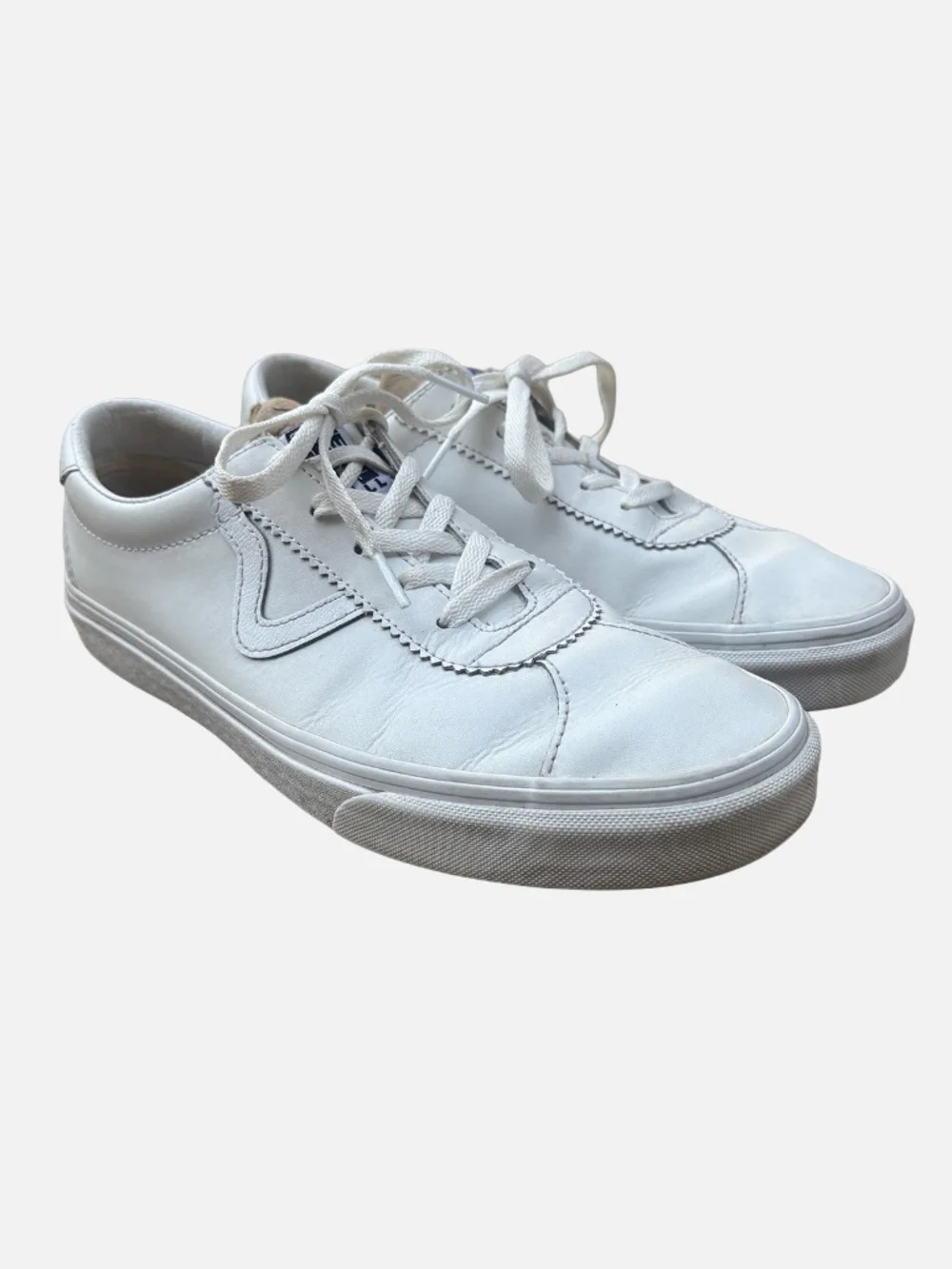 Vans white leather